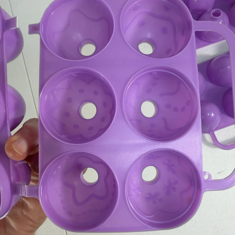 Jell-O Shots Egg Molds Jigglers‎ Retro 90s Purple Plastic Lot of 2 Purple Easter
